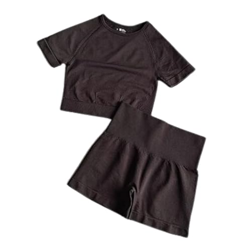 5 Conjuntos De Short e Colhete Sem Costura Respiravel Para - Treino, Ginasio, Academia, Yoga, Esport