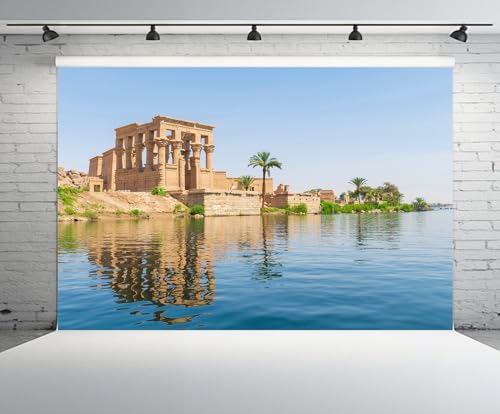 Fondo Fotográfico 7x5ft Templo Egipcio Philae miniatura 2