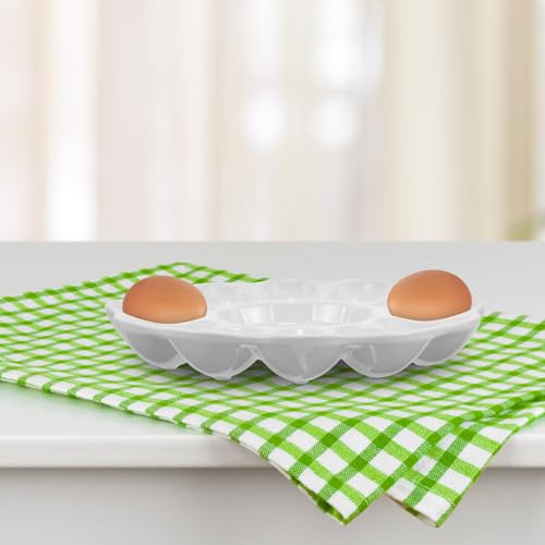 Plateau compartiments antiadhésive multiples pour œufs en céramique