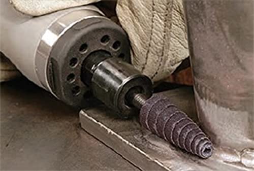 3M Full Tapered Cartridge Roll 341D - 60 Grit, X-Weight Backing - Metal Sanding And Finishing - For Die Grinders - 3/8" X 1.5" X 1/8" #TOP1