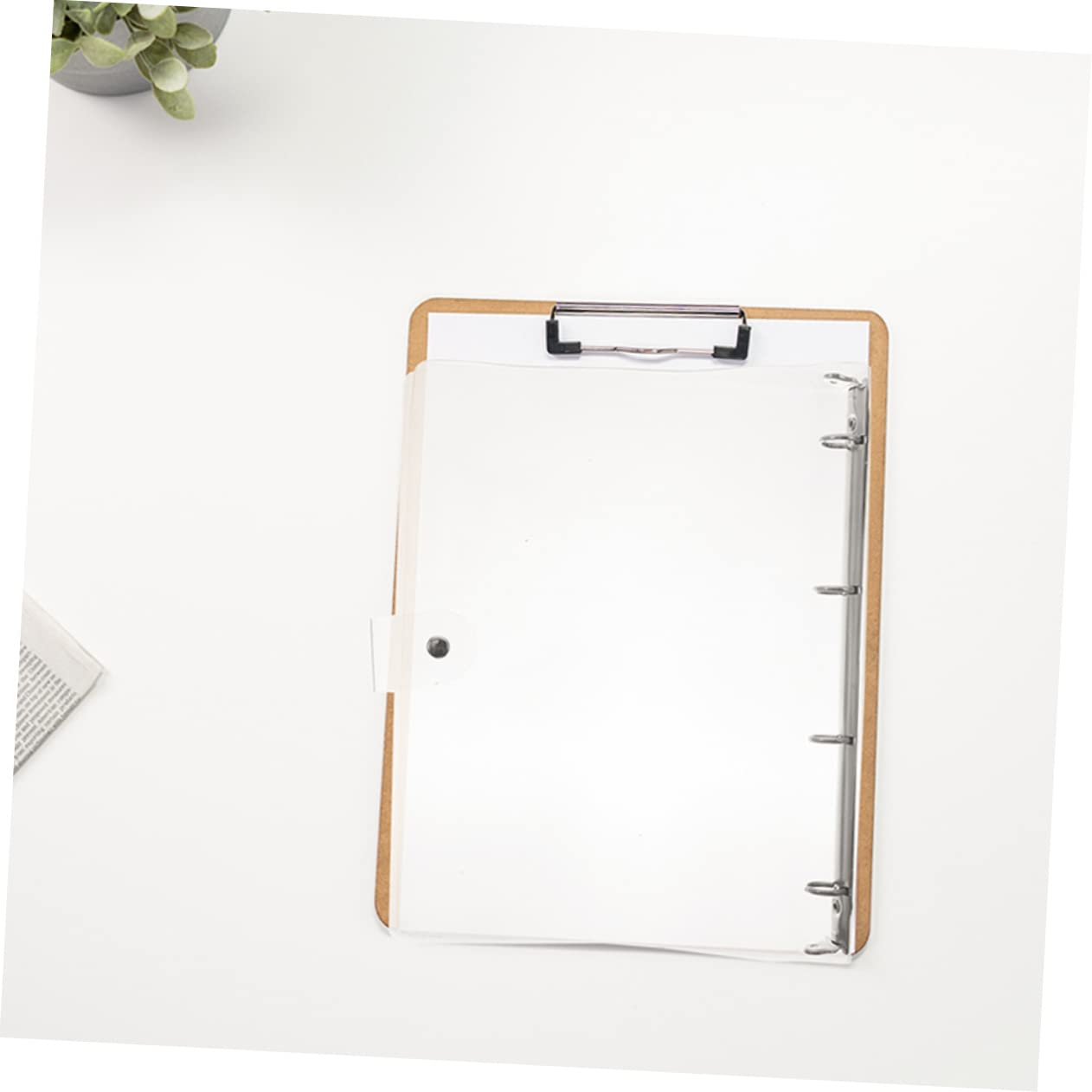 DOITOOL 3 pezzi Cartelline Trasparenti con Organizer Portatile per Documenti Ufficio e Casa Raccoglitori Resistenti e Leggeri per File Scuola e