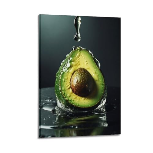 Poster sur toile avocat fruits décoration murale chambre - Tableau déco moderne 30x45 cm
