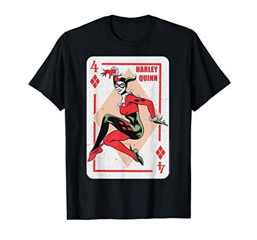 DC Comics Batman Harley Quinn Playing Card T-Shirt