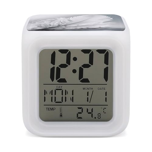 Grand réveil numérique LED chambre chevet et variateur