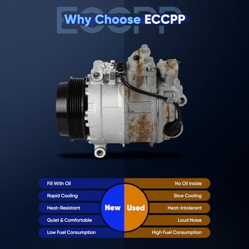 Image of ECCPP AC Compressor 2013-2015 for Mercedes-Benz G550 ML63 AMG 5.5L | 2012-2013 for Mercedes-Benz ML550 GL450 4.7L Fast Cooling AC Compressor with Clutch