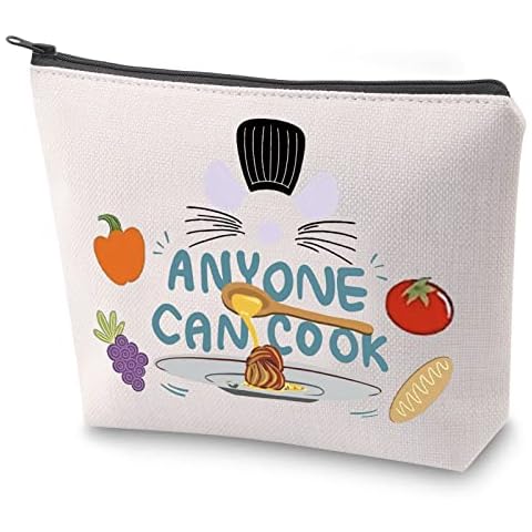 ZJXHPO Cooking Chef Gift Cook Lover Cosmetic Bag Anyone Can Cook Makeup Zipper Pouch Bag For Her Chef Gift Baking Gift, Can Cook, 23.5*17 cm Cover