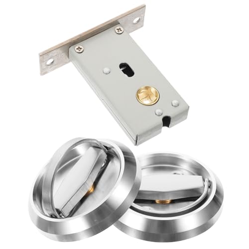 Mikikit Juego de 1 Cerradura Invisible para Puerta de Bolsillo con Manija Oculta, Estilo Elegante, para Baños y Dormitorios, Segura y Fácil de Usar miniatura 1
