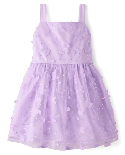 The Children's Place,Girls,Dressy Dress, Short SleeveLavender Tea,6 - image 1