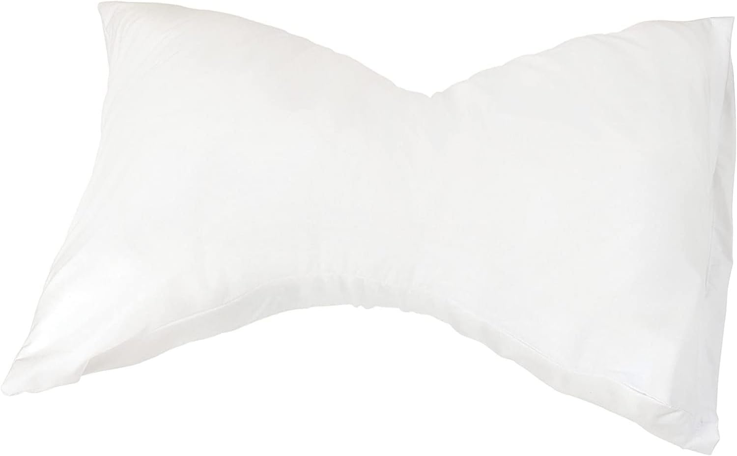 Neck Pillow for Cervical, Neck and Shoulder Support to Relieve Pain and Headaches with Removable Cover, Medium Support, White