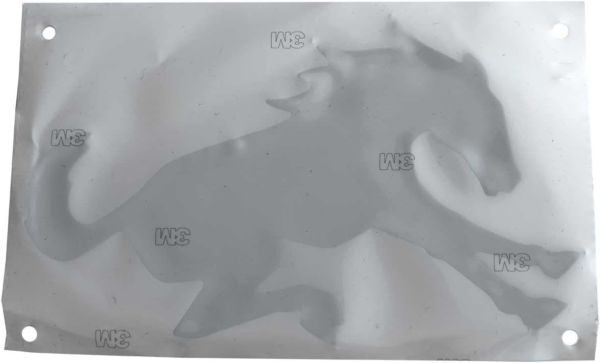 OEM M2DZ-9942528-A Silver Bucking Bronco Tailgate Emblem Made for Bronco 2021-2025