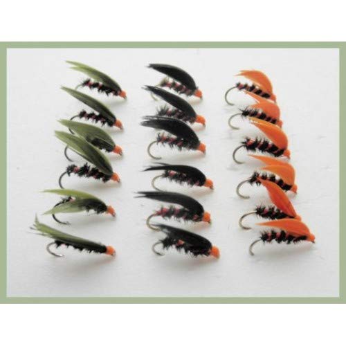Cormorant Trout Flies, 18 Pack Wet Cormorants, 3 colours, choice of sizes, Fishing Flies (12)