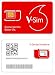 Vodafone v-sim, una Tarjeta sim Inteligente, Funciona para Dispositivos conectados por GPS...