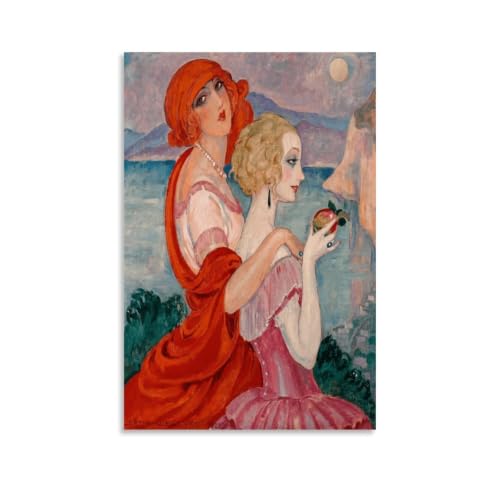 Póster de Gerda Wegener para renovar paredes vacías con el lienzo Sur La Route D'Anacapri