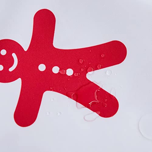 Tubeamin Christmas Tablecloth , Red Snowman Snowflake Reindeer Printed Rectangle Christmas Table Cloth , Decorative Waterproof Washable Polyester Table Cover For Christmas Parties Holiday, 60X84 Inch #TOP4