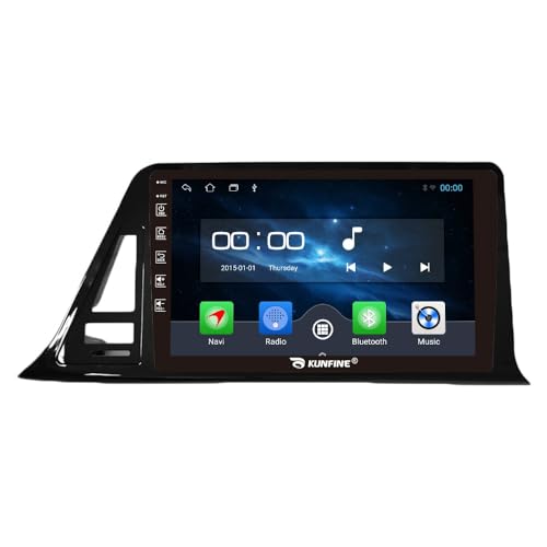 Kunfine Car CarPlay Android Auto Navigation Stereoanlage GPS Radio Rückfahrkamera Display 9" IPS Touchscreen Haupteinheit Tablet Pad Media Player für Toyota C-Hr 2018 RHD, Quad Core 2G+64G