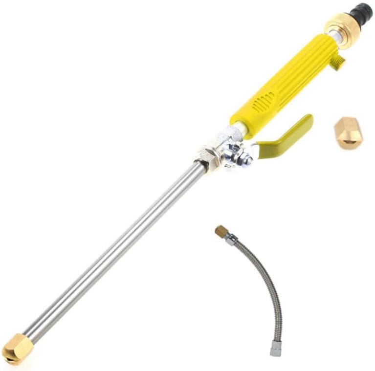 High Pressure Water Washer Tool for Car Wash Glass Cleaning and Window Washing – Heavy Duty Nozzle Adjustable Spray Patterns Sturdy Design for Outdoor Use