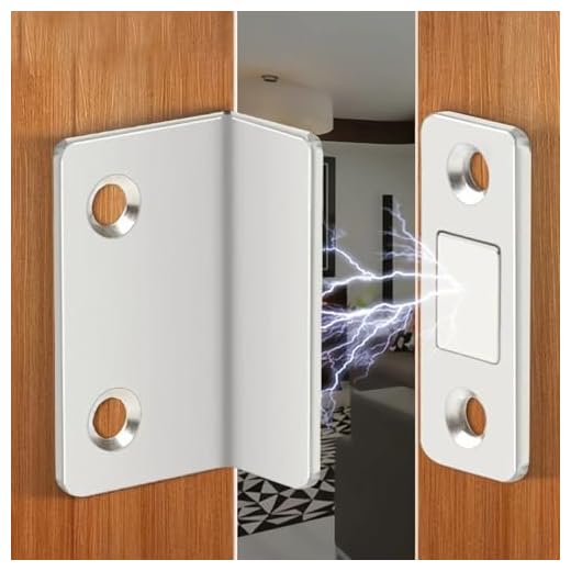 3 Pairs of Magnetic Alloy Door Clips - Invisible Strong Adhesion, No Need for Drilling Installation, Home Decoration, Patio Deals, Bathroom Accessories,Chicken Coop Accessories,Silver