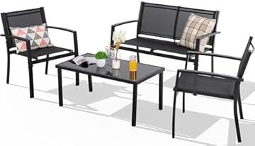 outdoor loveseat and chair set