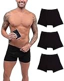 iHeartRaves Hide Your Stash Boxer Briefs, Men's Hidden Pocket Underwear