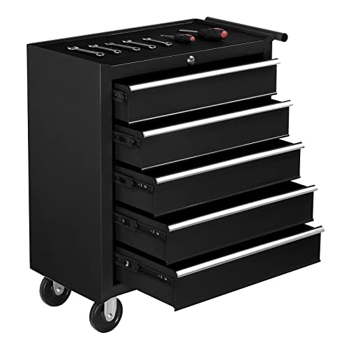 Tuffiom TF-RTCO-5DB 5-Drawer Rolling Tool Chest W/Lock & Key, Tool Storage Cabinet With Wheels thumb #8