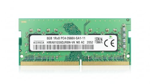Image of 8GB DDR4 2666MHz Laptop RAM - PC4-21300S 260-Pin SODIMM 1.2V Non-ECC 1Rx8 Memory Module Replacement Compatible with SK Hynix HMA81GS6DJR8N-VK
