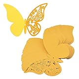 Diseño delicado: la mariposa tiene un diseño hueco de media ala, y el ala izquierda es diferente del ala derecha, la cola de la mariposa se puede pegar en la copa de vino.
