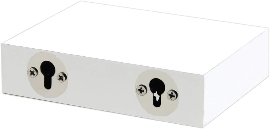Shelving Solution 4-inch Floating Wall Shelves Set of 3, White