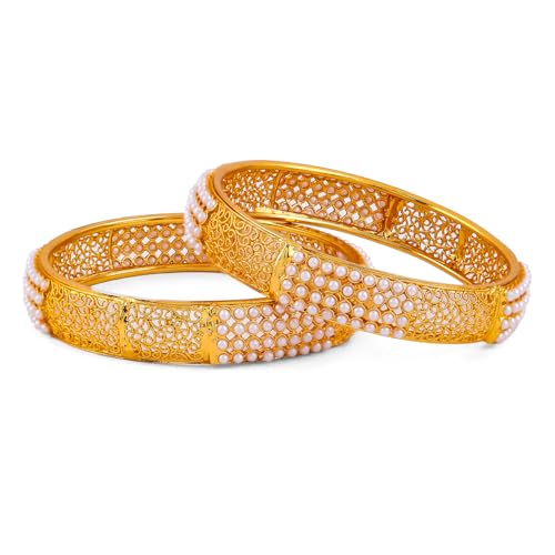 Image of Rubans Bangles Set of 2 Traditional Festive Jewellery Gift for Women & Girls
