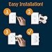 SocketSitter Outlet Covers Baby Proofing (6 Pack) – Always-Connected Child Proof Outlet Plug Covers for Electrical Outlets – Easy Install Baby Outlet Covers, 12-Outlet Coverage