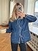 PLNOTME Womens Jean Jacket Tie Front Denim Shacket Tops Fall Fashion Long Sleeve Shirts Coat with Pockets