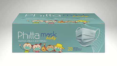 Máscara Phitta Mask Infantil Kids Descartável 20 Unidades (1 Cx)
