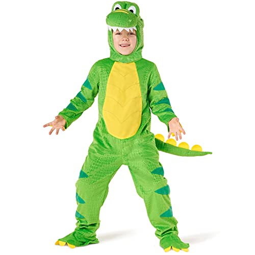 Morph, Kids Dinosaur Costume, Dinosaur Costume Kids, Green T Rex Costume, World Book Day Costumes For Boys & Toddlers 4-6 Years