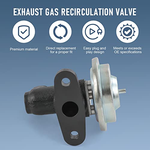 Egr Exhaust Gas Recirculation Valve Compatible With Ford E150 E250 E350 Excursion Expedition F150 F250 F350 F450 F550 Lincoln Blackwood Navigator Replaces# Egv537T #TOP1