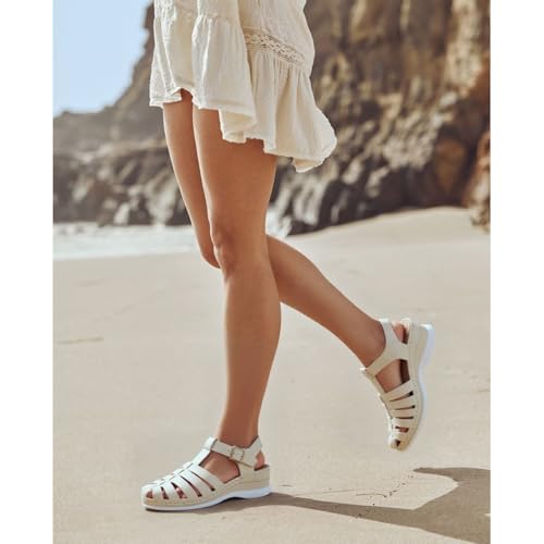 Closed Toe Sandals for Women Platform Gladiator Sandal Wide Width Comfortable Fisherman Walking Shoes3