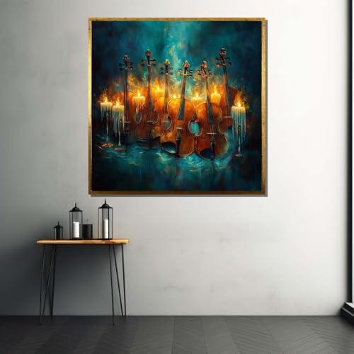 Décoration musicale affiches sur toile symphonie pour violon et tableau surréaliste salon