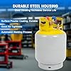 FAHKNS 50 LB Refrigerant Recovery Tank for R12 R22, R134A, R410A Refrigerant with 1/4 SAE Y-Valve Liquid/Vapor Reclaim Tank Reusable #4
