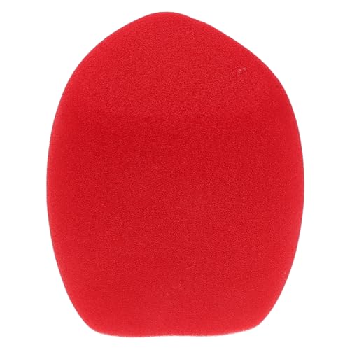 Filtre anti-vent en mousse rouge pour micro supprimant les bruits de karaoké