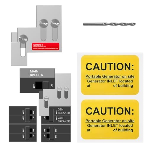 Kit de verrouillage de générateur avec espacement précis de 3/4 à 7/8 pouces