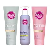 Bundle of eos Cashmere 3 Step Skin Collection Vanilla Cashmere Scented, 72-Hour Hydration
