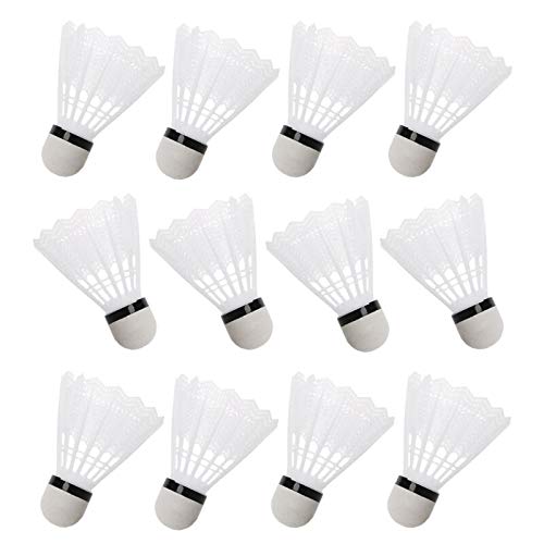 SPOCCO® Premium Plastic Badminton Shuttlecock (Pack of 10) Nylon Shuttle - Yellow (Medium Fast, 78, Pack of 10)-image-21