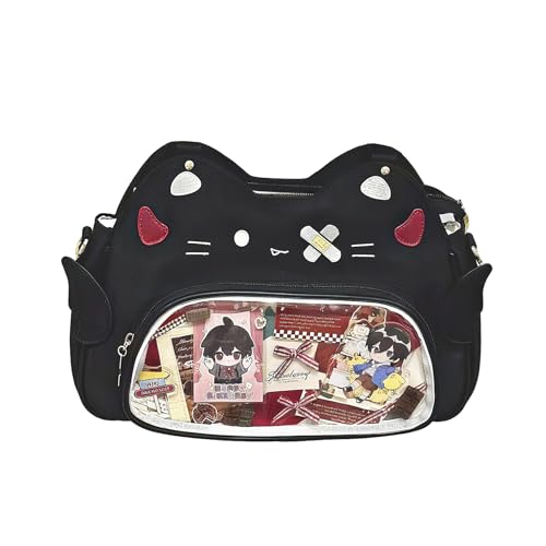 Cat Ita Bag para fan de Kpop Anime bolso bandolera miniatura 1
