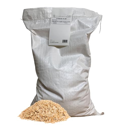 Natures Seed Rice Hulls for Gardening Plants and Chicken Bedding 5 Lbs