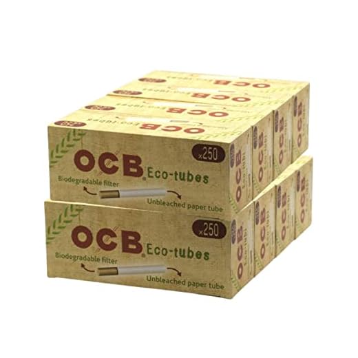 Lote de 8 cajas de 250 tubos orgánicos OCB