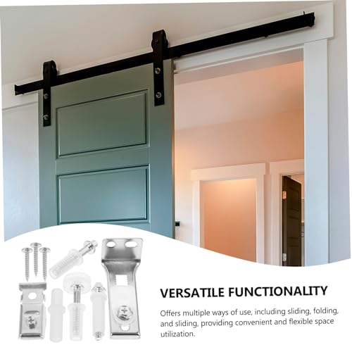Kit de Herrajes para Puerta Plegable en Acero Inoxidable con Riel Deslizante y Accesorios para Reparación de Puerta de Clóset Bi-Fold para Hogar y Oficina miniatura 4