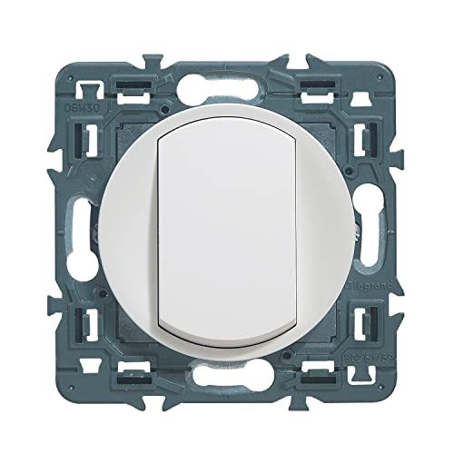 Legrand - Interrupteur ou va-et-vient doigt large Céliane Soft - 10A - Blanc