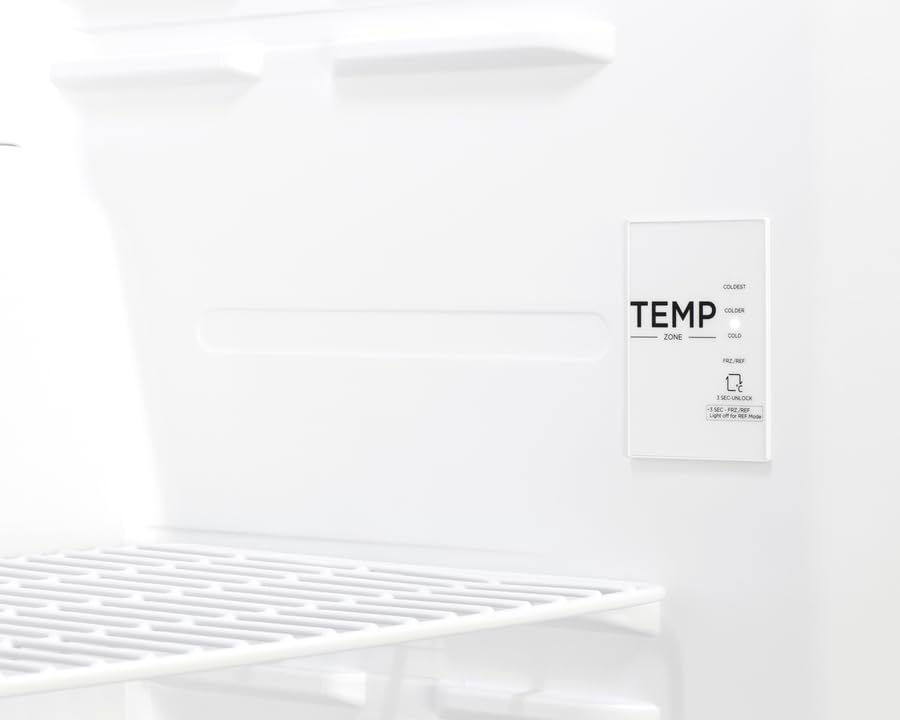 Summit Appliance UF18W 33" Wide Convertible All-Freezer/Refrigerator; 17 cu.ft Capacity; Frost-free; Interior Light; Convertible Operation; Garage-ready Freezer Design; Touch Panel Thermostat on Fridge.com