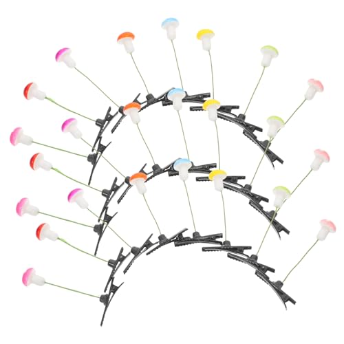 VICASKY 30pièces Lot De Barrettes Cheveux Champignon Accessoires Cheveux Filles Pour Fête Maison École
