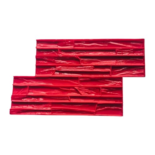 Fonowx Timbro per Impressione in Cemento Colato con Texture Realistica in Pietra, Tappetino Senza Cuciture per Piastrelle Da Esterno E Da Giardino, B