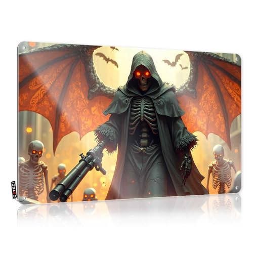 LOP Letrero de metal para puerta de dormitorio (30 x 40 cm)