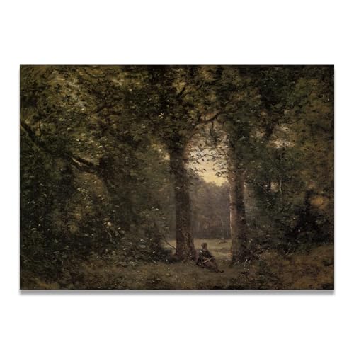 Cuadro de paisaje francés para sala, lienzo vintage VHdfgTY ideal para decoración del hogar